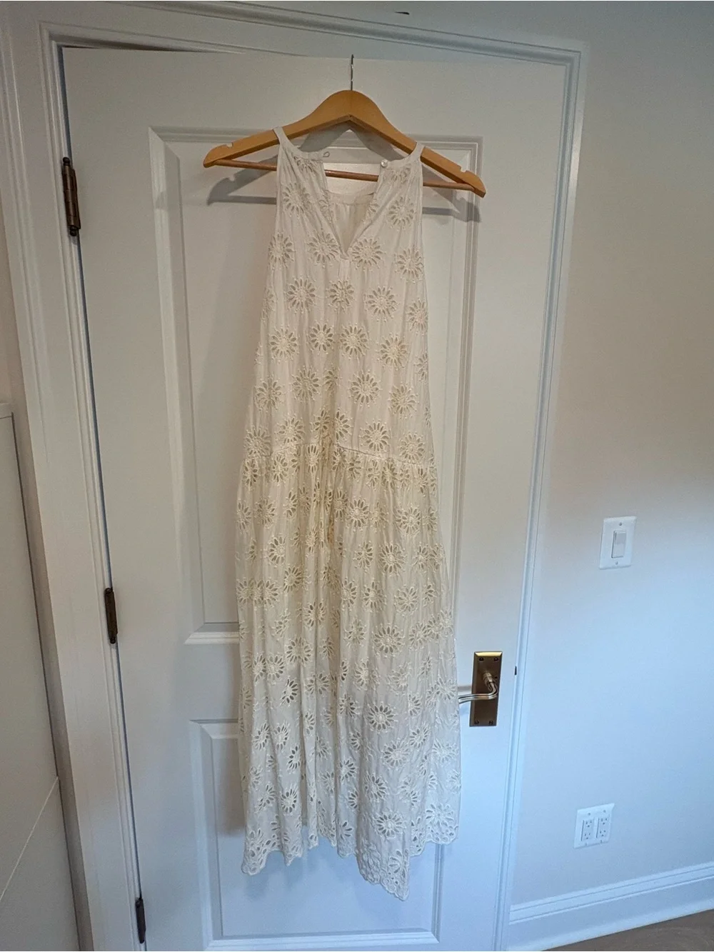 Madewell Eyelet Drop waist Maxi Dress | Size Medium - Picture 7 of 8